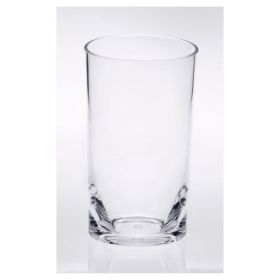 Oval Halo Acrylic Glasses Drinking Set of 4 Hi Ball (15oz), Plastic Drinking Glasses, BPA Free Cocktail Glasses, Drinkware Set, Plastic Water Tum