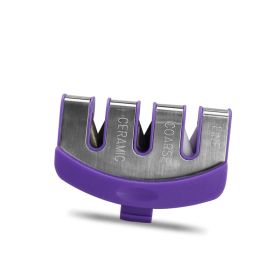 Sharpening Kitchen Tool Diamond Tungsten Steel Sharpening Stone (Option: Purple)